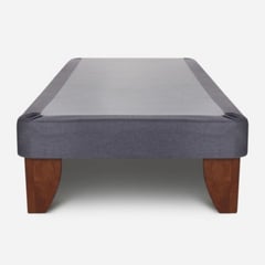 GENERICO - Base Europea para cama 1.5 plazas 105x200cm LINO GRIS OSCURO