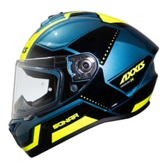 AXXIS - Casco de Moto Draken S Sonar E17 Azul Brillo