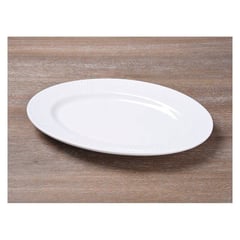 HERRERA MAISON - Fuente Oval Rossie Ceramica Blanco