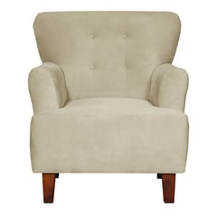 MASEL - Sillon 1c York Felpa Beige 75x55x95