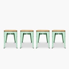 FORM DESIGN - Pack 4 Pisos Tolix Asiento Madera Menta Form