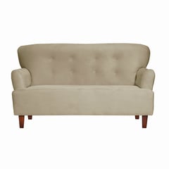 MASEL - Sofa 2c York Felpa Beige 150x80x95