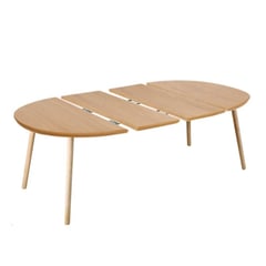 OH MI HOGAR - Mesa de Comedor Extensible Wood 100cm a 180cm