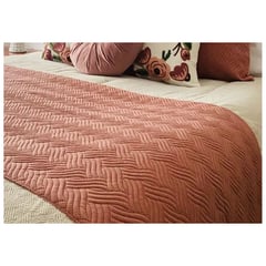 COMPRAPO - Piecera Plush Diseño Rosa 210 x 70 para King o 2Plazas