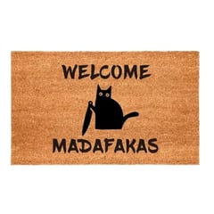 KOKOMAT - Choapino Biodegradable 45cm x75cm Welcome gato madafakas