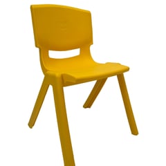 JUEGOS MAGICOS - Silla pp infantil Apilable Amarillo 60X36X40