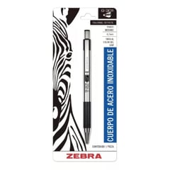 ZEBRA - Boligrafo De Gel Retractil Aluminio Rollerball 0.7 mm