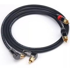 KUANGYE - Cable Audio 0.75 Mt, Hifi Cobre Ofc Conectores Rca In Y Out