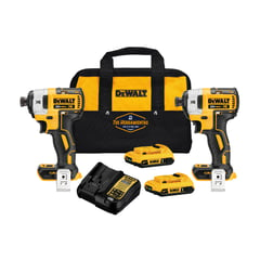 DEWALT - KIT 2 Atornillador de Impacto XR 20v DCF887X2