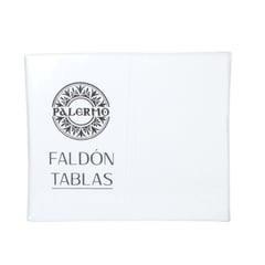 PALERMO - Faldon color "Blanco" 1 plaza