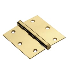 POLI - Pack Bisagra de Acero 3'x3' Bronce Pulido (3 unidades)