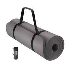 GENERICO - Mat 10 Mm Yoga Pilates Extra Grueso GRIS