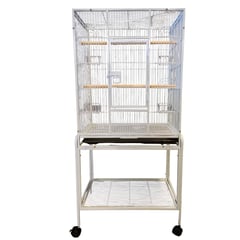 GENERICO - Jaula para Aves blanca de 4 accesos Pet Pioneer 136 cm