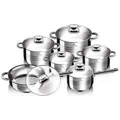 BLAUMANN - Bateria de cocina 12 piezas full induccion