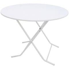 AGM - Mesa Plegable Redonda 1 Mts Blanco