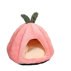 CRUSEC - Casa Nido Perros Gatos Calabaza Melon Plegable Talla L Rosa