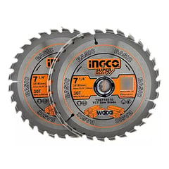 INGCO - Pack 2 Hoja Disco Sierra Circular 7 1/4 30 Dientes