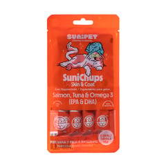 SUNIPET - SuniChups Snack Skin & Coat Para Gato – 4 Tubos.