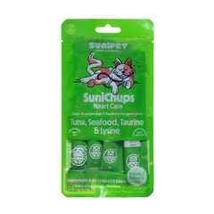 SUNIPET - SuniChups Snack Heart Care Para Gato – 4 Tubos.