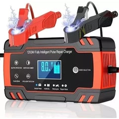 BLUEDREAMER - Cargador De Batería Inteligente Y Rápido 12v 8a 24v