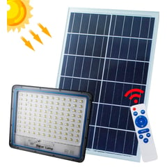 GENERICO - Reflector LED De600 W IP66 Con Panel Solar y Control Remoto Jortan