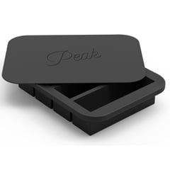 PEAK - Cubetera para 4 Hielos con Tapa Negro Peak® "Collins Ice Tray"