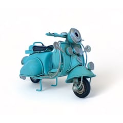MONTREAL - Moto A Escala Tipo Vespa, Decoración Vintage En Fierro S