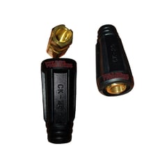 GENERICO - Conector Rápido Hembra 10-25 Color Negro Pack 2und Maquina De Soldar