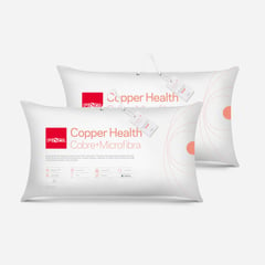 ROSEN - Set 2 Almohada Microfibra Copper Health 50x90 cm King