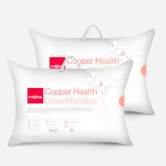 ROSEN - Set 2 Almohada Microfibra Copper Health 50x70 cm Americana