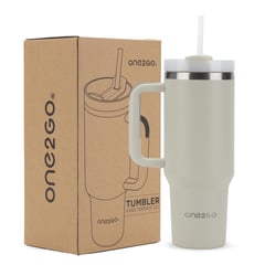 ONE2GO - Vaso Termico Mug 1,2L Inox Frio Calor - Crema