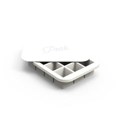 PEAK - Cubetera de Silicona Blanca para 12 Hielos de 3 cm