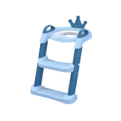 MUNDO ONLINE - Escalera Asiento Adaptador De Baño Pelela Niños Celeste