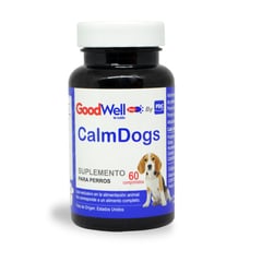 GOODWELL - CALMANTE TRANQUILIZANTE PERROS - CALMDOGS x 60 COMPRIMIDOS