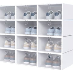 U BUY - Pack 12 Organizador De Zapatos Caja Organizadora