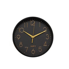 LUNA - Reloj De Pared Negro De 25cm