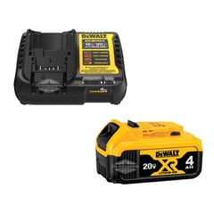 DEWALT - Kit Cargador Rápido Dcb1104 + Batería Xr 20v 4ah