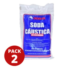 GENERICO - Soda Caustica En Escamas Bolsa 1 Kilo PACK 2 UND