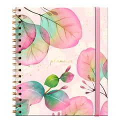 PREMIUM PAPER - Planner Botanico ROSA Semanal - Espiral 17x20