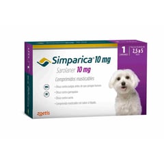 BOEHRINGER INGELHEIM - SIMPARICA ANTIPARASITARIO PERROS 2.5 A 5 KILOS 1 COMPRIMIDO.