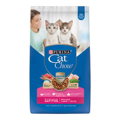 CAT CHOW - - Alimento Gatitos Pescado Carne y Leche 3 KG