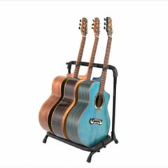 GENERAC - Atril Soporte Triple Para Guitarra Y Bajo