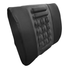 GENERICO - Cojín Lumbar Respaldo Ergonómico Almohada Auto NEGRO