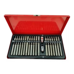 GENERICO - Set Kit Juego Puntas Corto Largo Torx Allen Imbus 40 Piezas