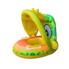 OEM - Flotador de Piscina Circular para Bebé con Sombrilla Verde