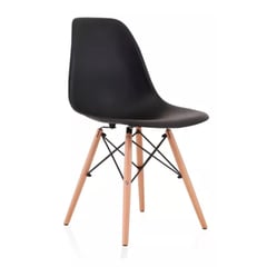 LUMAX - Silla Eames Dsw Clasica Negra