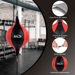 KOKILA - Pera Box Boxeo Inflable Con Elástico Punching Ball Velocidad