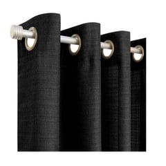 ILLUSIONS - Set De Cortinas Mónaco De 8 Piezas 140x220cm Marca Idetex Negro