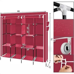 SUPERCENTER - Practico Armario Closet Ropero Armable Grande-170x 170x 45 cm