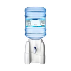 GENERICO - Dispensador De Agua Manual Soporte Bidones 10L - 20L Blanco